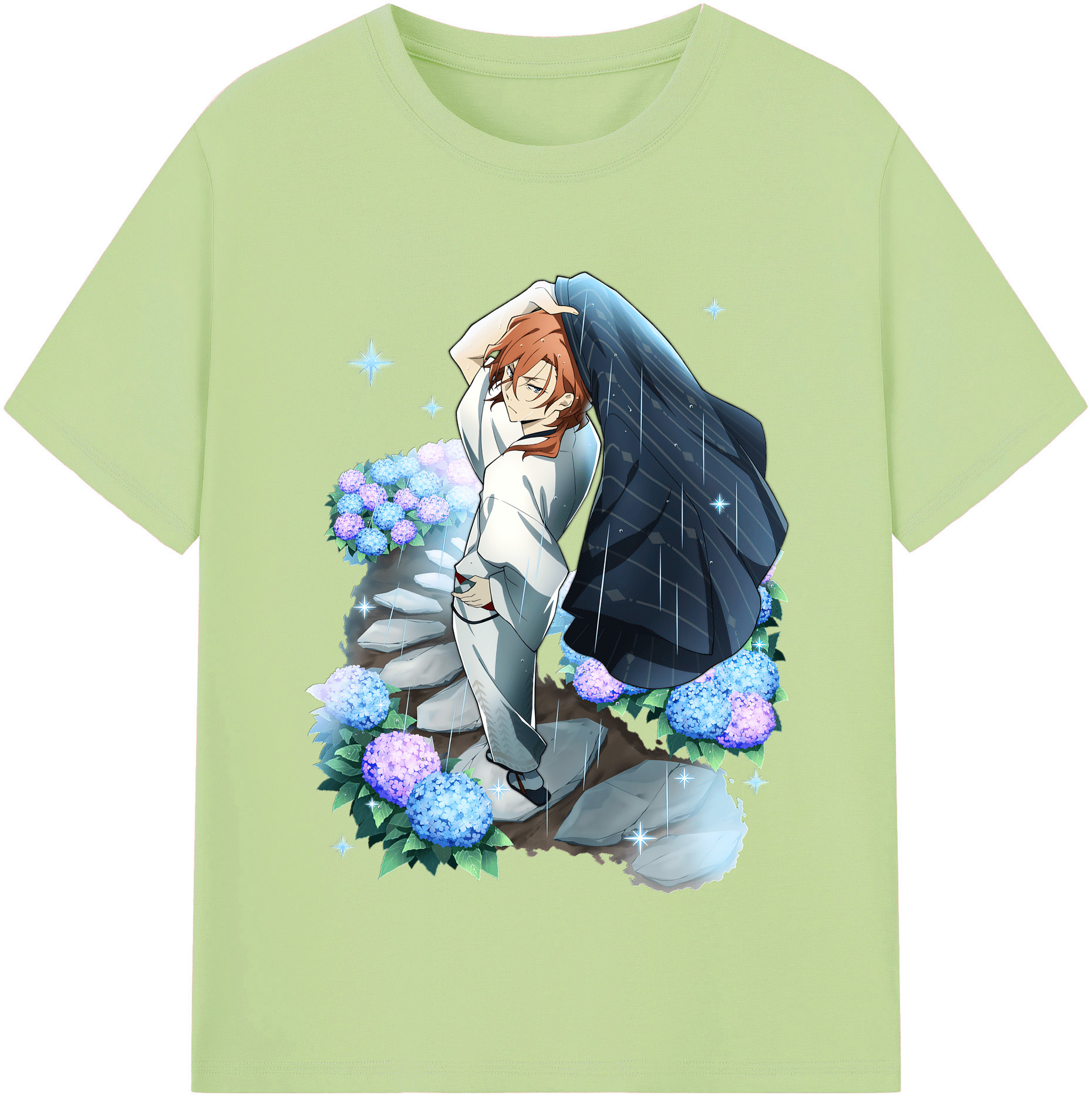 （画像用） 文豪ストレイドッグス Bungo Stray Dogs 綿100％半袖Tシャツ（フロントプリント）